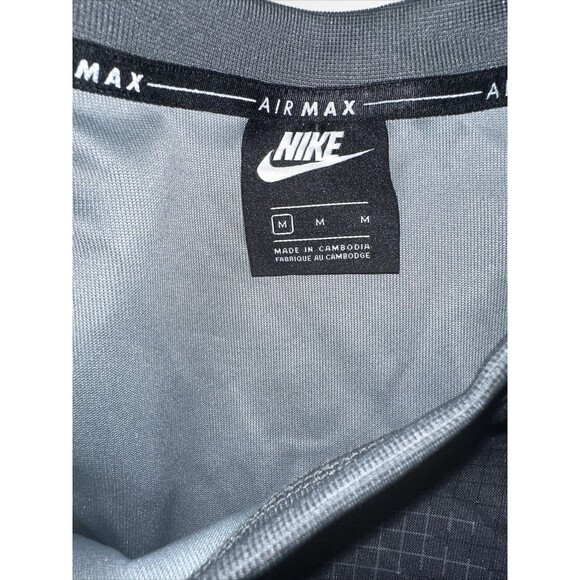 Nike Mens Size Med Air Max Camo Crew Sweatshirt Sportsear Club CZ2830 068 Gray - Picture 8 of 10